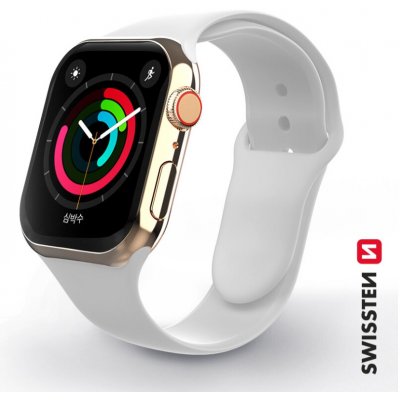 SWISSTEN ŘEMÍNEK PRO APPLE WATCH SILIKONOVÝ 42/44/45 mm BÍLÝ 46000114 – Sleviste.cz