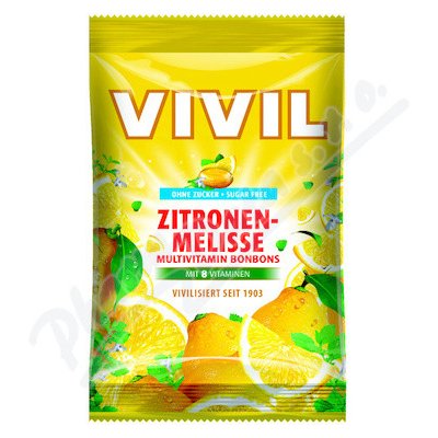 Vivil Multivit.citron+meduňka+8 vit.bez cukru 120 g