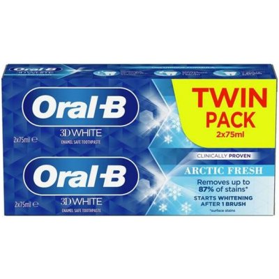 Oral-B 3D White Arctic Fresh 2 x 75 ml – Hledejceny.cz