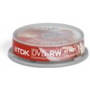 TDK DVD-RW 1,4GB 1-2x, cakebox, 10ks (t19488)