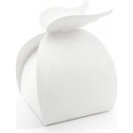 Krabička na výslužku kulatá bílá s křídly - 10 ks – Sleviste.cz