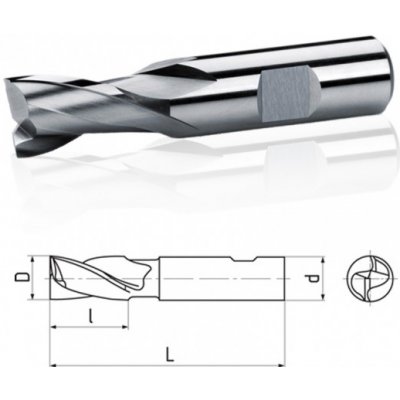 Fréza 10x13mm pro drážky per krátká, nesouměrná HSS Co8 220418 – Hledejceny.cz