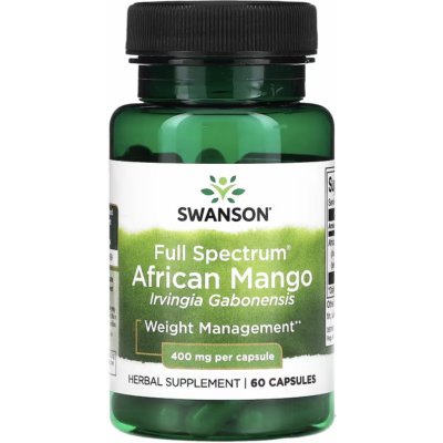 Swanson Africké Mango Irvingia Gabonensis 400 mg 60 kapslí – Hledejceny.cz