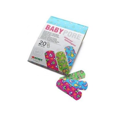 Batist Medical a.s. Náplast Babypore dětské 19 x 56 mm 20 ks – Zboží Mobilmania