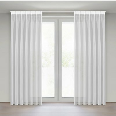 ZÁCLONA LUCY NA PÁSCE FLEX 140 X 270 CM BÍLÁ – Hledejceny.cz