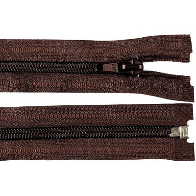 Spirálový zip No 5 délka 30 cm bundový POL, malé, 304 hnědá čokoládová – Hledejceny.cz
