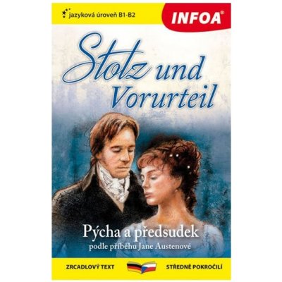 Pýcha a předsudek / Stolz und Vorurteil - Zrcadlová četba B1-B2 - Catherine Austen Hubback – Zboží Mobilmania