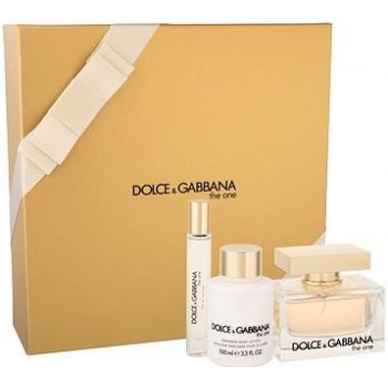 Dolce & Gabbana The One EDP 75 ml + 100 ml tělové mléko + EDT 7,4 ml dárková sada