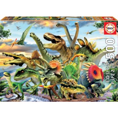 Educa Dinosauři 500 dílků – Zboží Mobilmania