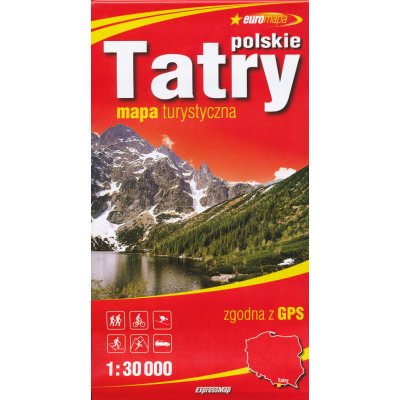 Polské Tatry 1:30t + Zakopane turistická mapa ExpressMap – Sleviste.cz
