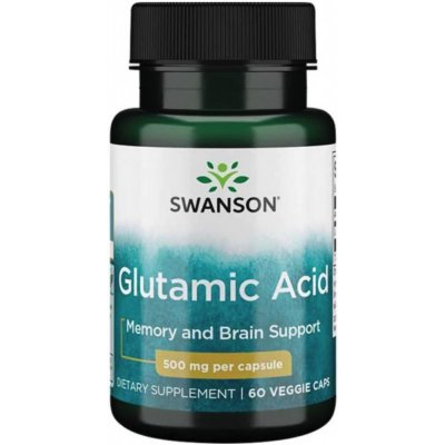 Swanson Glutamic Acid 500 60 kapslí – Zboží Dáma