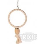 TRIXIE 5158 závěsný bavlněný kruh s dřevěnou koulí 16 cm – Zboží Dáma