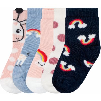 lupilu Dívčí ponožky s BIO bavlnou 5 párů – Zboží Mobilmania