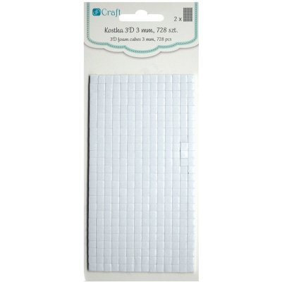 3D Oboustranné lepící čtverečky 3 mm / 728 ks – Hledejceny.cz