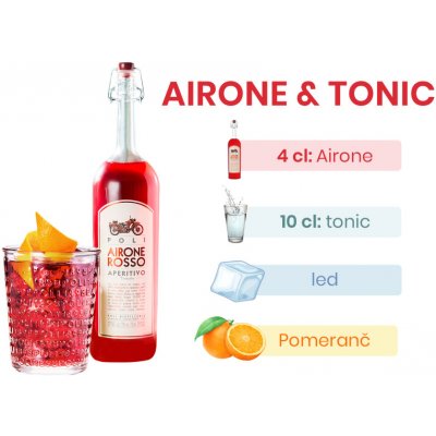 Jacopo Poli, Airone Rosso Aperitivo 17% 0,7 l (holá láhev) – Hledejceny.cz