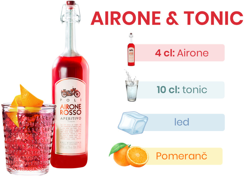 Jacopo Poli, Airone Rosso Aperitivo 17% 0,7 l (holá láhev)