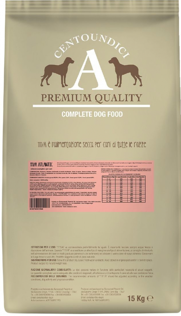 Centoundici Premium Dog Atlantic 15 kg