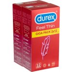 Durex Feel Thin 2 x 12 ks – Zboží Dáma