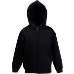 Fruit of the Loom mikina Classic Kids Jackets black – Zboží Mobilmania