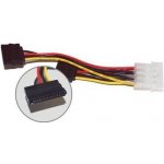 GEMBIRD Kabel SATA napájecí rozdvojka 15cm 1x 5.25 na 2xSATA GEMBIRD CC-SATA-PSY – Zboží Živě