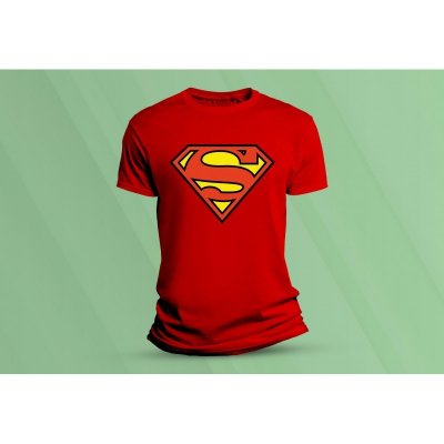 Sandratex dětské bavlněné tričko Superman., červená