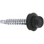 Samořezný střešní farmářský šroub KLIMAS 4,8 x 80 SW8 RAL 7016 Antracitově šedý s podložkou EPDM (100 ks/bal) – Hledejceny.cz