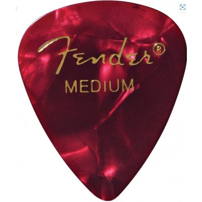 Fender Premium Celluloid Picks, 351 Shape - trsátka (více variant) Fender Premium Celluloid Picks, 351 Shape: Red Moto / Medium – Hledejceny.cz