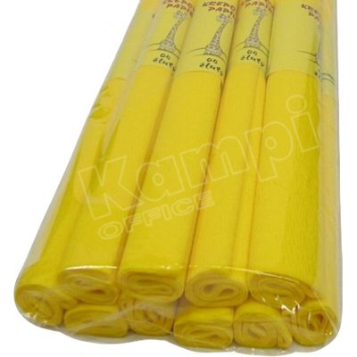 Papír krepový 0,5 x 2 m žlutý – Zboží Dáma