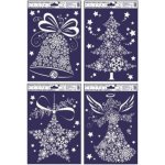 Okenní folie s glitrem obrázky z vloček 27x20cm – Zboží Mobilmania