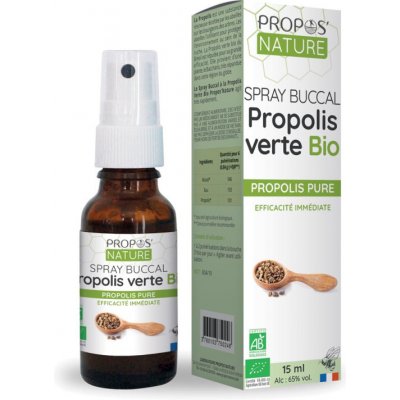 Propos Nature Bio Ústní sprej s organickým zeleným propolisem 15 ml – Zboží Dáma Propos Nature Bio Ústní sprej s organickým zeleným propolisem 15 ml – Zboží Dáma