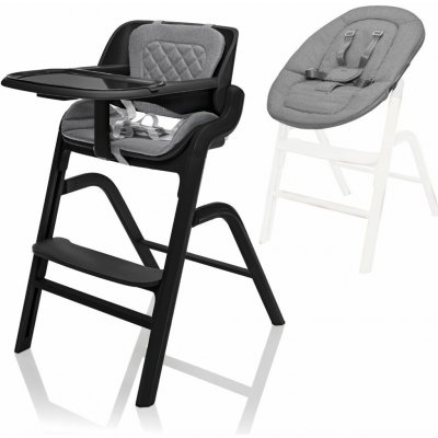 ZOPA Set židlička Inspira + novorozenecký set Berry Black – Zboží Dáma