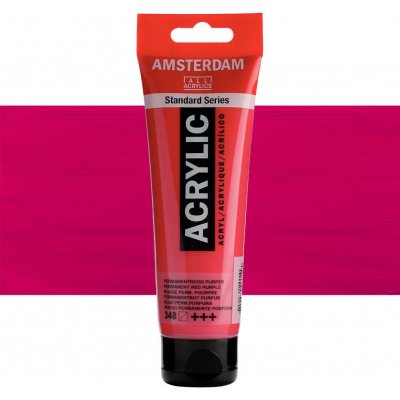 Amsterdam Standard Akrylová barva Permanent Red Purple 348 120 ml – Hledejceny.cz