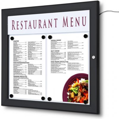 Jansen Display menu vitrína 2 x A4 – Sleviste.cz