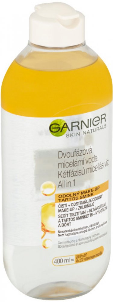 Garnier Skin Naturals Dvoufázová micelární voda All in 1 400 ml |  Srovnanicen.cz