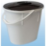 Alfa Plastik Vědro ovál s víkem 12 l bílé – HobbyKompas.cz