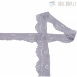 Elastická krajka lila, 35 mm – Sleviste.cz