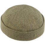 Fiebig Headwear since 1903 Hedvábná čepice Docker béžový herringbone UV-protection – Hledejceny.cz