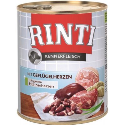 Rinti Kennerfleisch s drůbežími srdíčky 0,8 kg