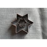 Vykrajovátko nerezové hvězda motiv: hvězda/květ 4,5 x 1,5 cm – Hledejceny.cz
