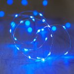 DecoLED KZ BL22B LED světelný řetěz na baterie modrý 20 diod 2,3 m – Hledejceny.cz