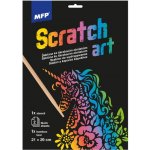 Škrabací obrázek šablona A4 Unicorn 21x29cm – Hledejceny.cz