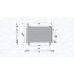 Kondenzátor klimatizace MAGNETI MARELLI 350203798000