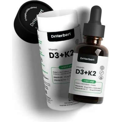Dr. Herbert Vitamín D3+K2 v MCT oleji 30 ml – Hledejceny.cz