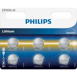 Philips CR2032 6ks CR2032P6/01B