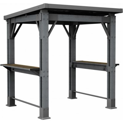 KETER GRILL GAZEBO 247 x 200 x 238 cm, grafit 17213898 – Zboží Dáma