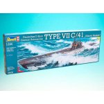 Revell Atlantic Deutsches U-Boot TYPE VII C/41 Version 05100 1:144 – Zboží Dáma