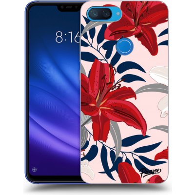 Pouzdro Picasee silikonové Xiaomi Mi 8 Lite - Red Lily černé – Zbozi.Blesk.cz