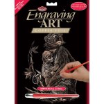 Royal & Langnickel Mědený škrabací obrázek Opice s mládětem – Zboží Dáma