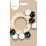 DETOA Kroužek kuličky černá + bílá – Zboží Dáma