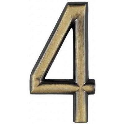 KĽUČKA číslo 75mm bronz "4" Bronz – Sleviste.cz